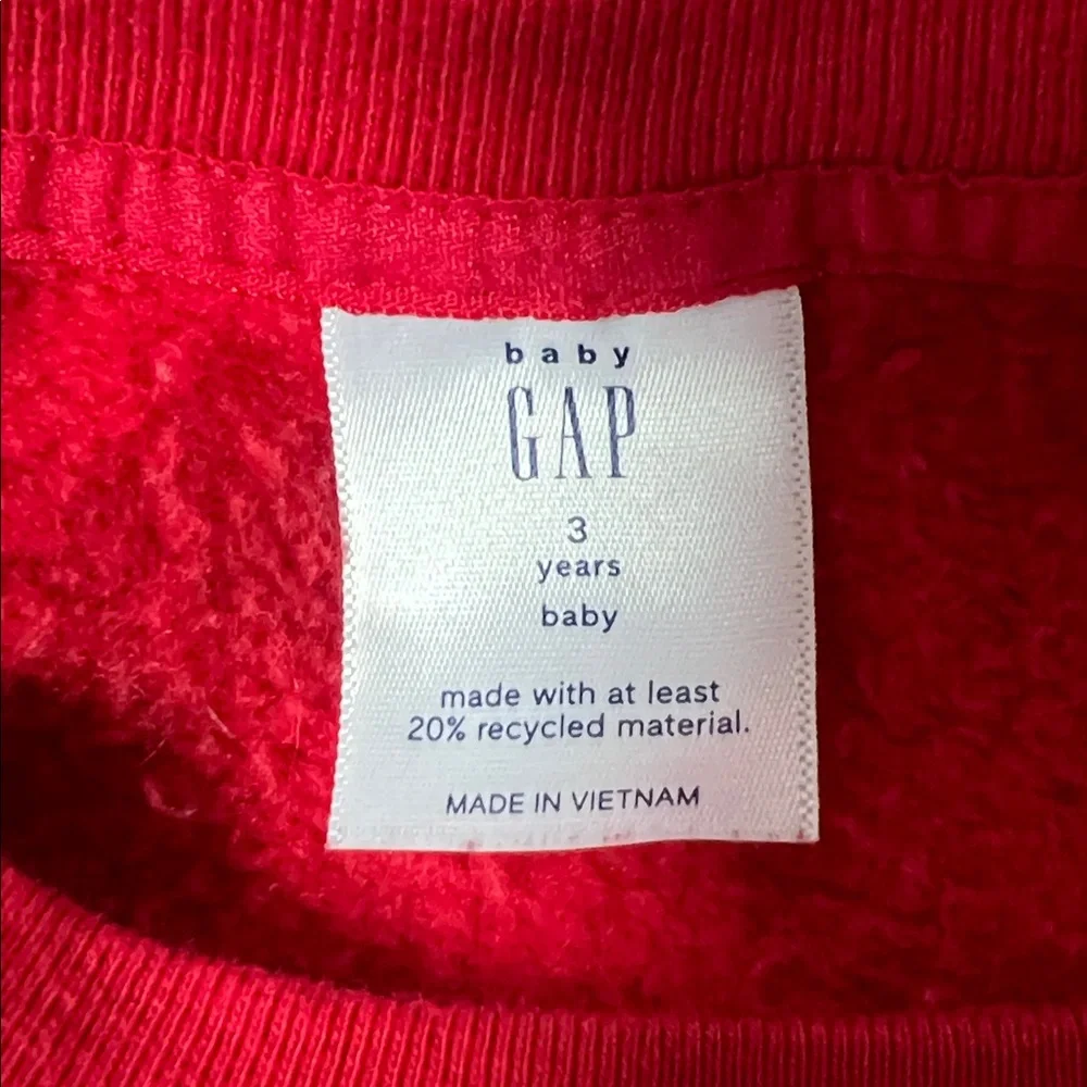 GAP set Red girls Sweatshirt size 3 years